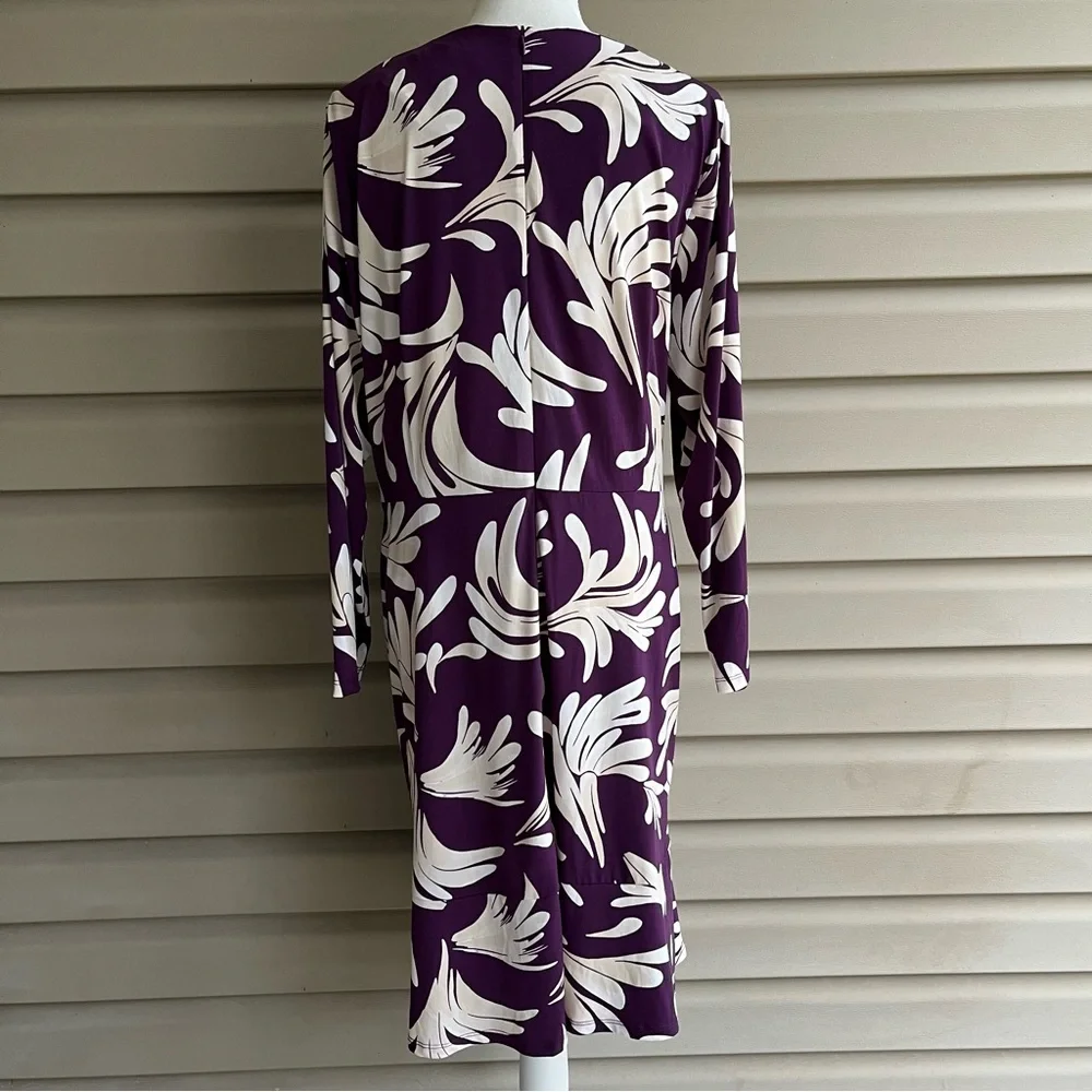 •Maggy London• Long Sleeve Side Twist Knit Dress - Size 18W - Picture 6 of 9